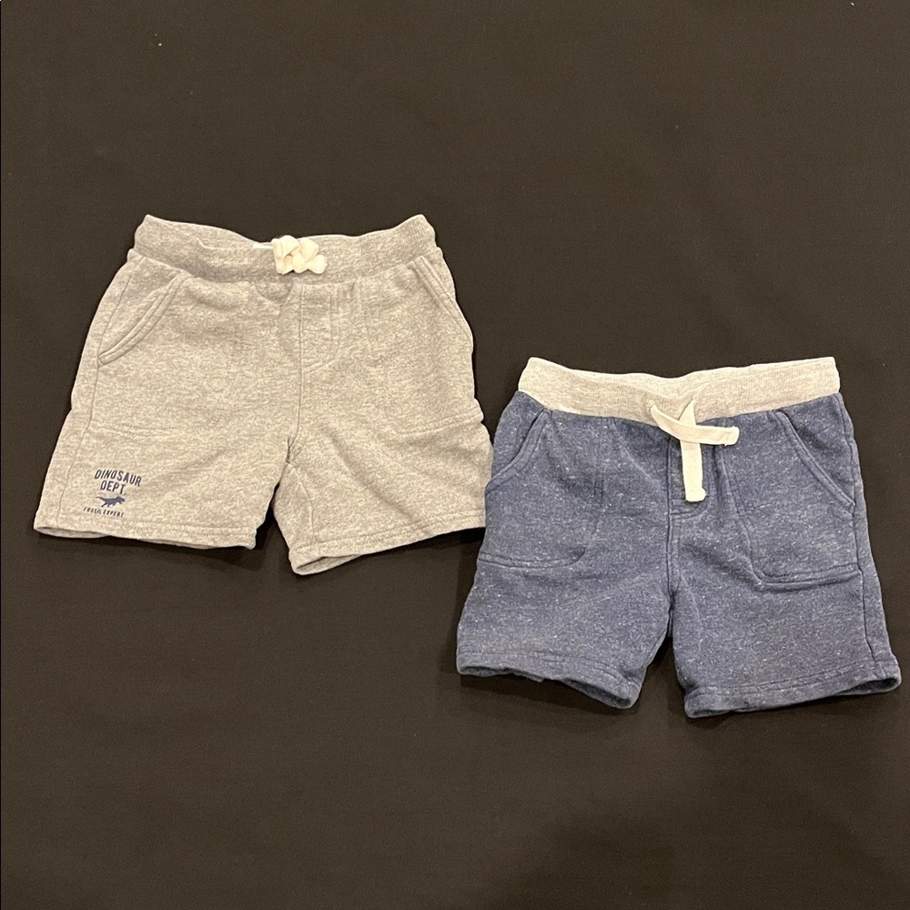 Simple Joys Kids Gray and Blue Shorts Set